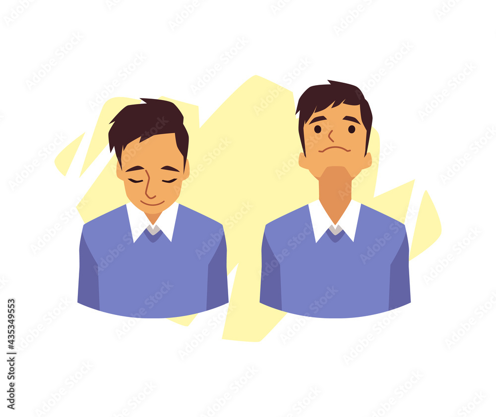 Man doing physical exercise for stretch neck and treatment office syndrome. Man doing physical exercise for stretch neck and treatment office syndrome.