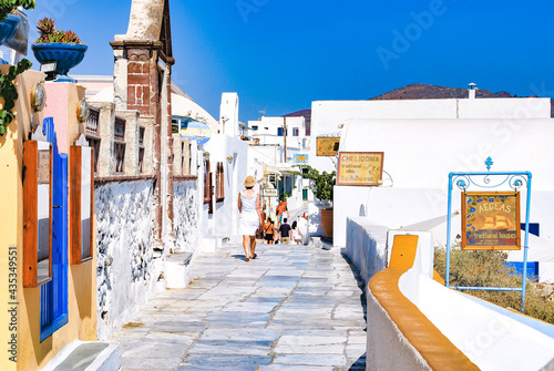 street in the old town of island