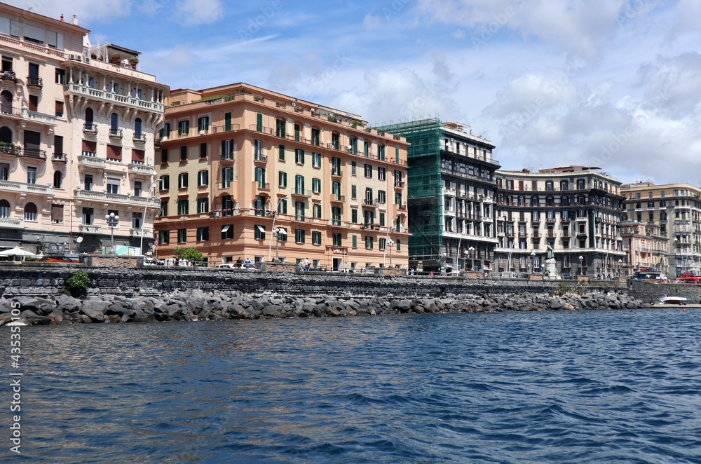 Napoli - Lungomare di Via Nazario Sauro dalla barca