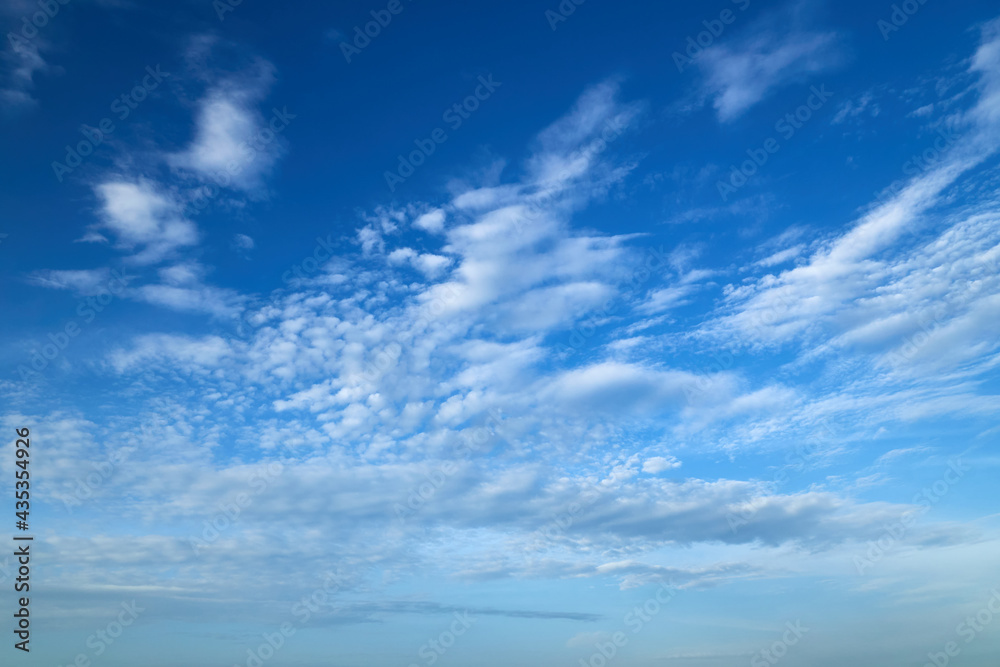 bright sky with beautiful clouds during a beautiful day as a background