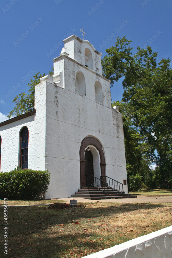 Small Historic Catholic Church in Crockett Texas