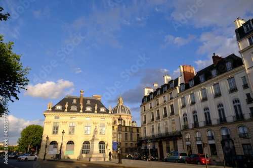 The facade of some Parisian building. May 2021, France.