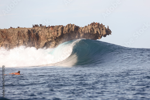 Surf Spot Stimpys and Rock island en Siargao Island, The Philippines, Waves