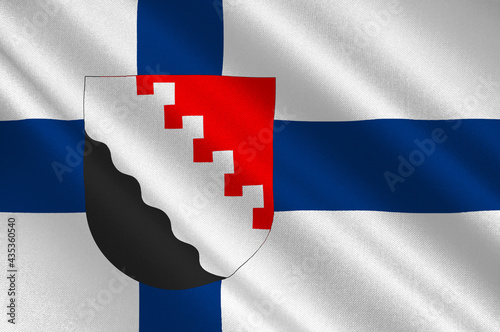 Flag Of Joensuu is a city in North Karelia is a region in eastern Finland photo