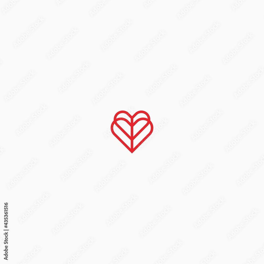flower love icon logo vector flower love icon logo vector
