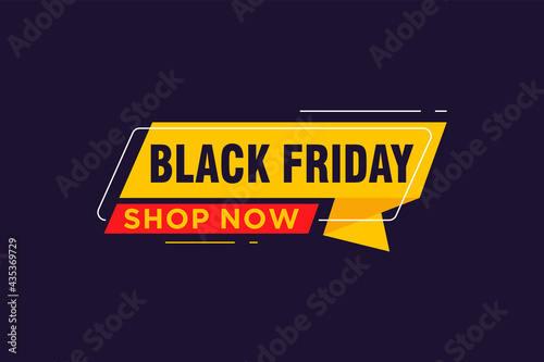 Black Friday sale inscription design template. Black Friday banner. Vector illustration.
