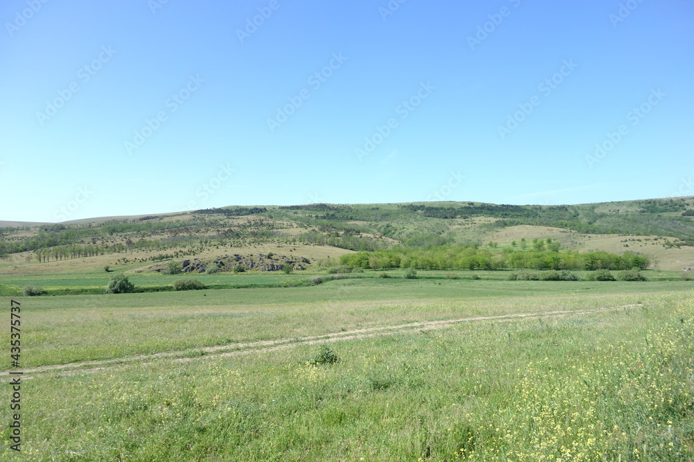 landscape of Gura Dobrogei, Constanta, Romania