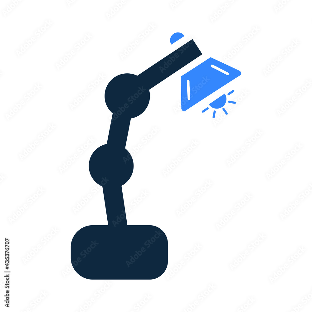 Table lamp icon. Simple vector on isolated white background. Table lamp icon. Simple vector on isolated white background.