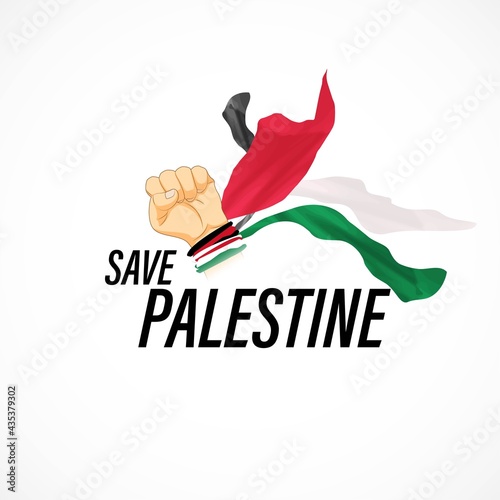 Vector illustration for save Palestine, free Palestine