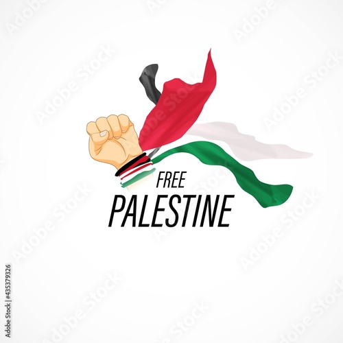 Vector illustration for save Palestine, free Palestine