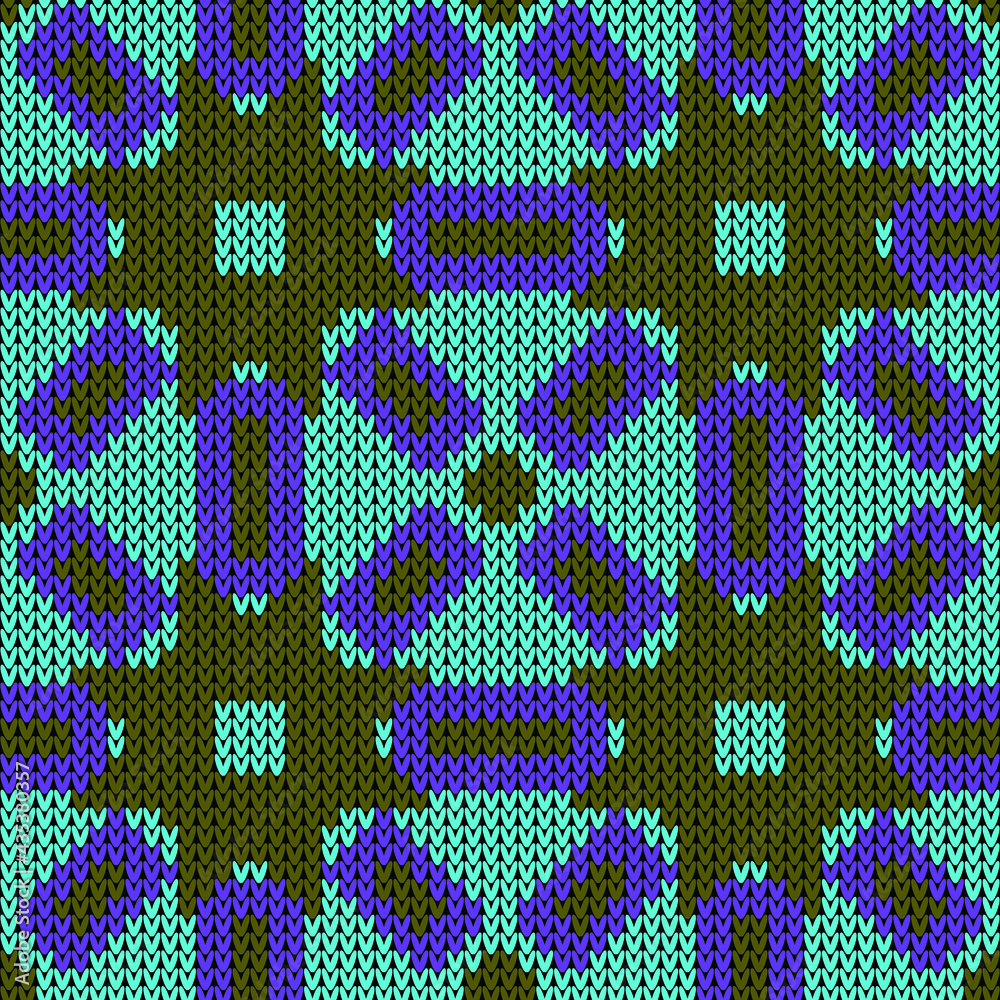 Knitted seamless pattern. Vector illustration Knitted seamless pattern. Vector illustration