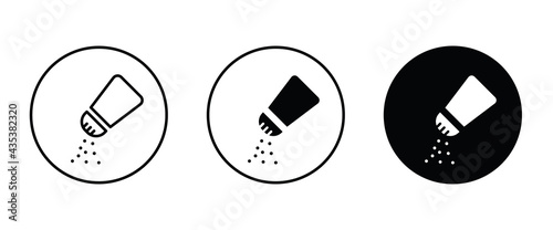 Salt shaker icon. icons button, vector, sign, symbol, logo, illustration, editable stroke, flat design style isolated on white linear pictogram
