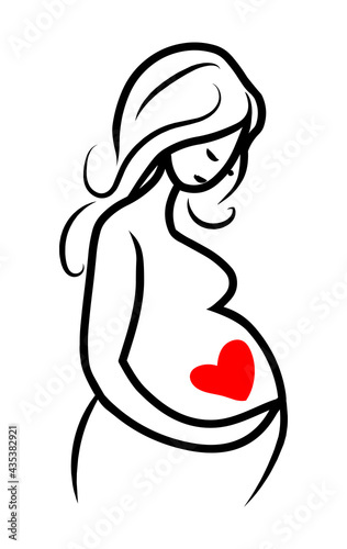 Pregnant woman icon