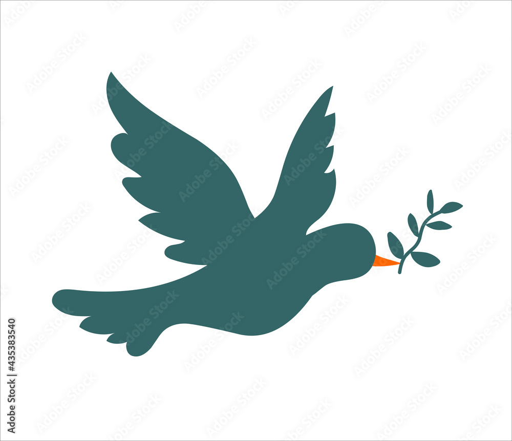 Fototapeta premium Paece dove isolated