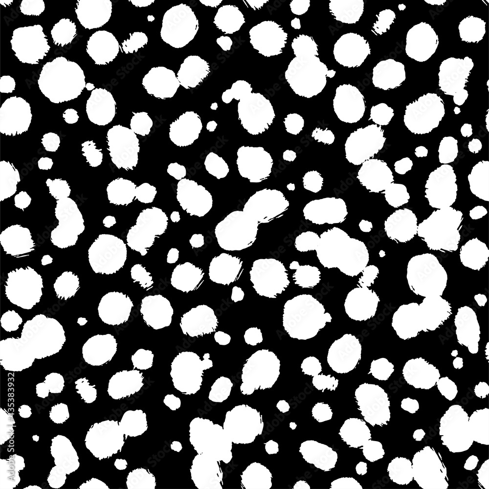 Vector cheetah spots skin seamless pattern. Trendy wild animal leopard
