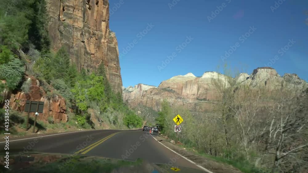 POV of Driving Through Zion National Park POV of Driving Through Zion National Park