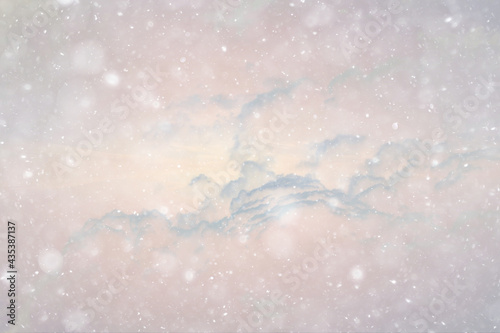 abstract snow background sky snowflakes gradient