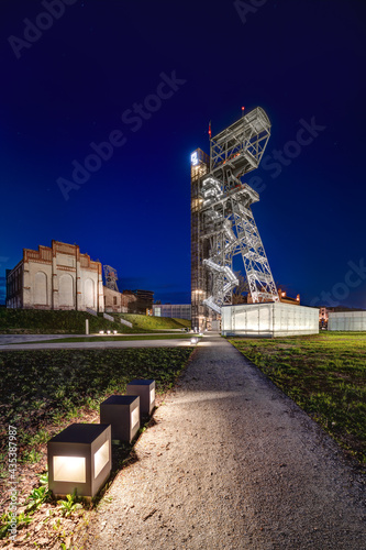 Obraz na płótnie Katowice - noc - night w salonie