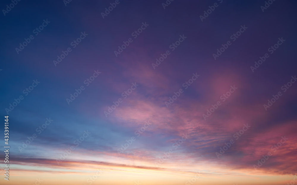 photo sky sunset time, background photo natural phenomenon