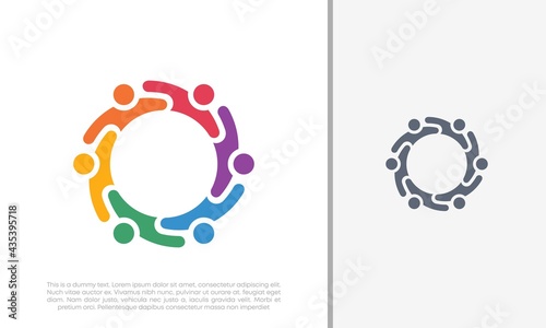 Global Community Logo Icon Elements Template. Community human Logo template vector. Community health care. Abstract Community logo