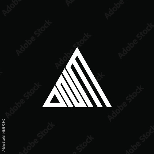 D N M letter logo creative design. DNM icon