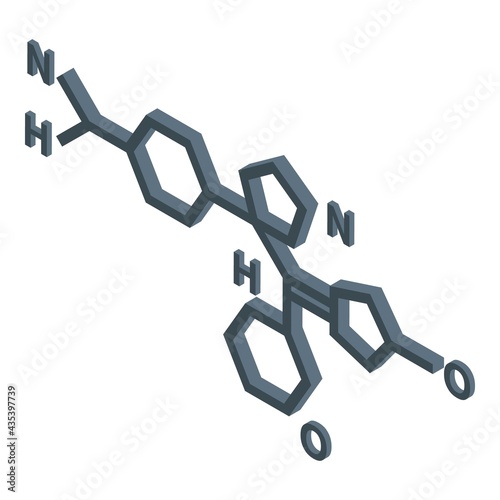 Formula antibiotic resistance icon. Isometric of Formula antibiotic resistance vector icon for web design isolated on white background photo