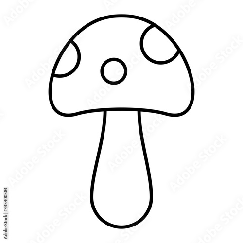  Vector Mushroom Outline Icon Design