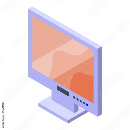 Endoscope monitor icon. Isometric of Endoscope monitor vector icon for web design isolated on white background