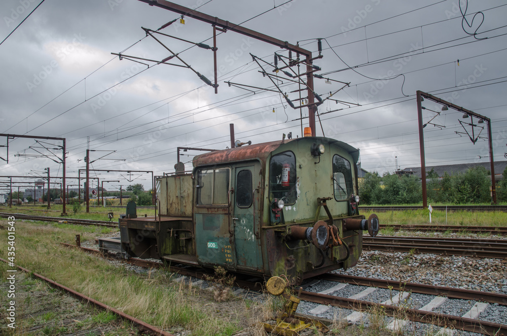Obraz premium Alte Lokomotiven in Padborg/Dänemark.
