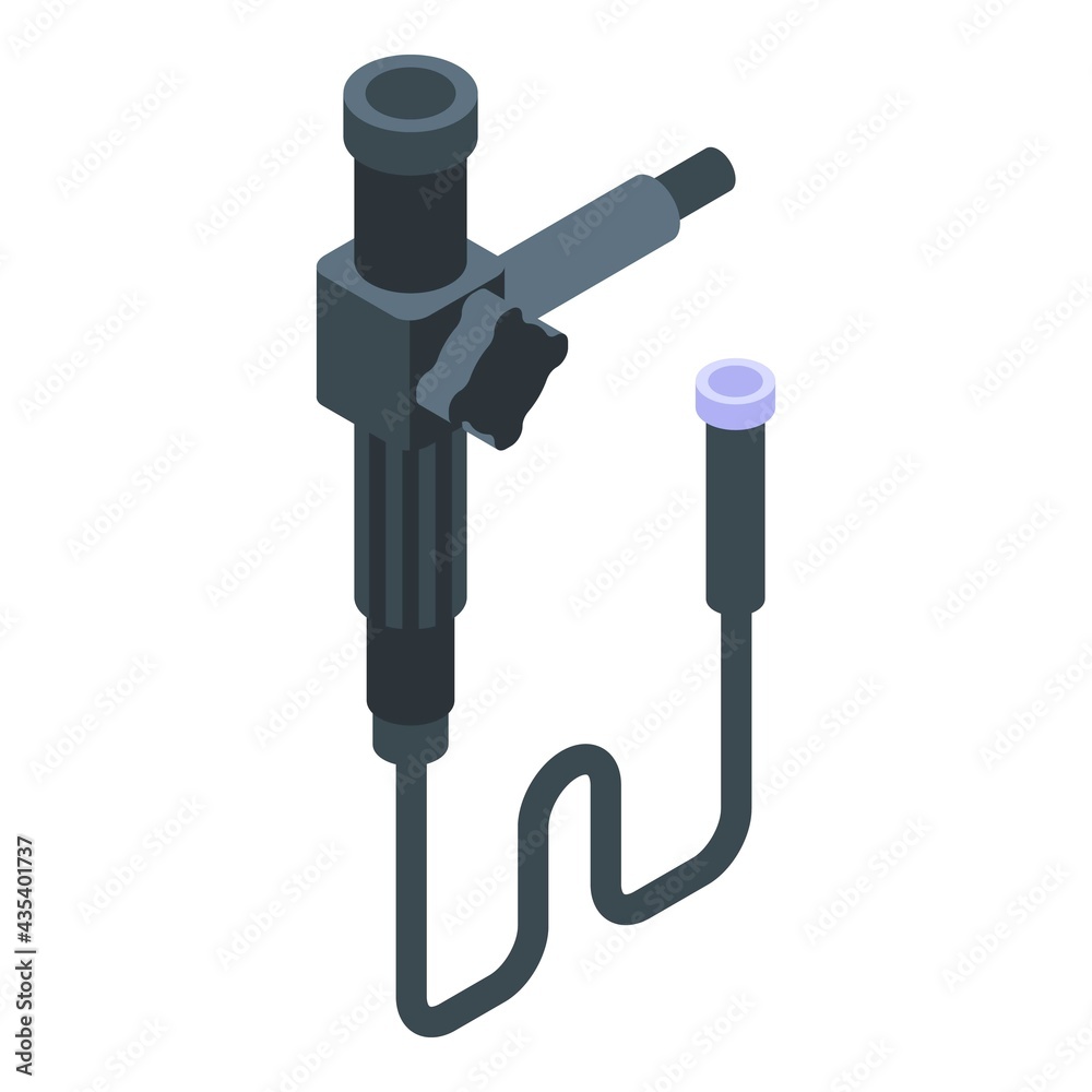 Endoscope examination icon. Isometric of Endoscope examination vector icon for web design isolated on white background Endoscope examination icon. Isometric of Endoscope examination vector icon for web design isolated on white background