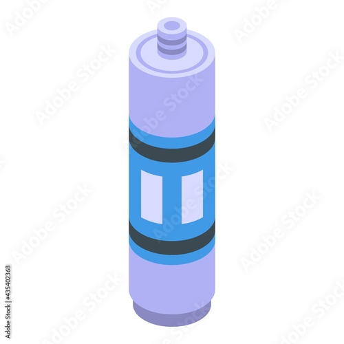 Silicone caulk cylinder icon. Isometric of Silicone caulk cylinder vector icon for web design isolated on white background