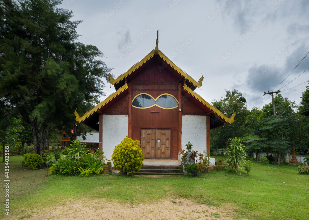 Wat Chan, buddhist temple look like ware glasses, Chiang Mai province, Thailand, 300 years ago Wat Chan, buddhist temple look like ware glasses, Chiang Mai province, Thailand, 300 years ago