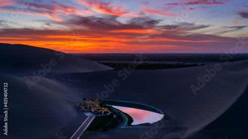 sunset of Crescent Spring