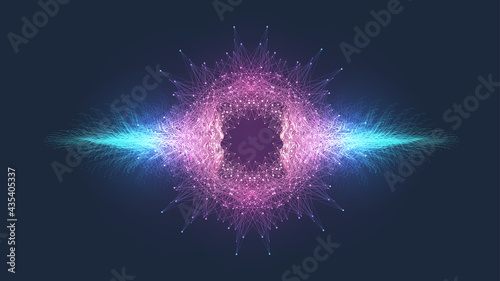 Fotografie, Obraz Gravitational fractal wave burst