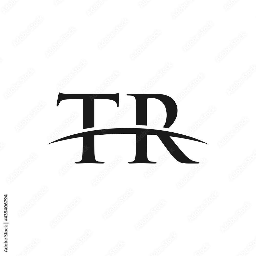 TR initial swoosh horizon, letter logo designs vector TR initial swoosh horizon, letter logo designs vector