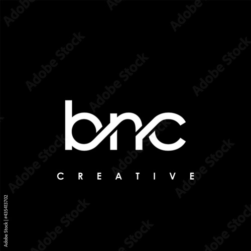 BNC Letter Initial Logo Design Template Vector Illustration photo