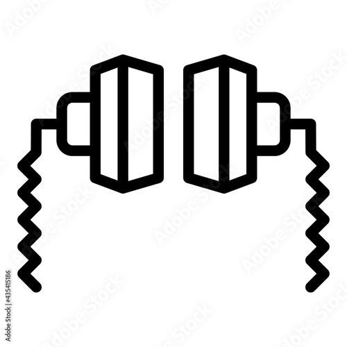 Reanimate defibrillator icon. Outline Reanimate defibrillator vector icon for web design isolated on white background