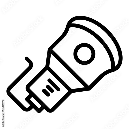 Hospital ultrasound icon. Outline Hospital ultrasound vector icon for web design isolated on white background
