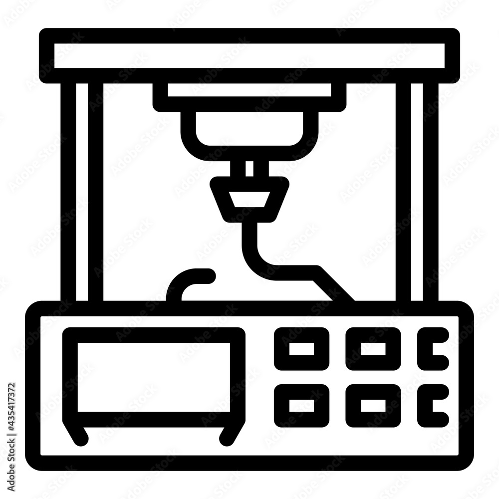 Medical bioprinting icon. Outline Medical bioprinting vector icon for web design isolated on white background Medical bioprinting icon. Outline Medical bioprinting vector icon for web design isolated on white background
