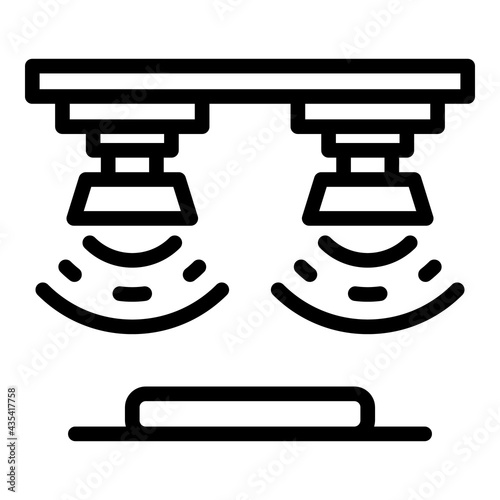 Bioprinting equipment icon. Outline Bioprinting equipment vector icon for web design isolated on white background