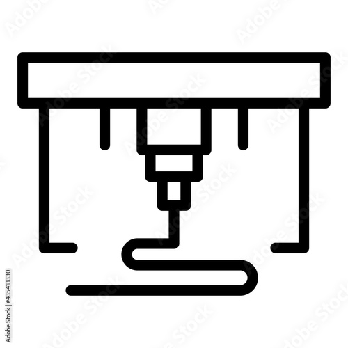 Prototype bioprinting icon. Outline Prototype bioprinting vector icon for web design isolated on white background