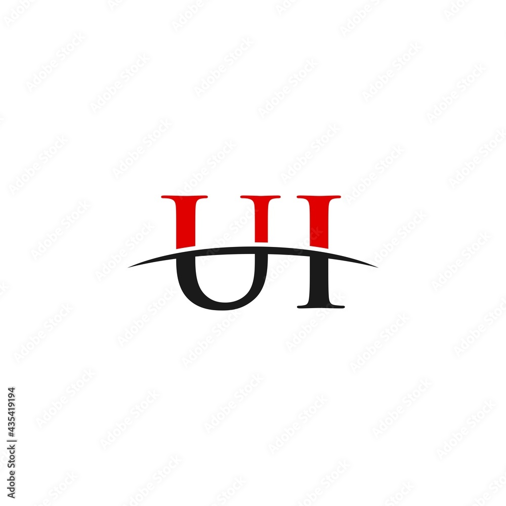 UI initial swoosh horizon, letter logo designs vector UI initial swoosh horizon, letter logo designs vector