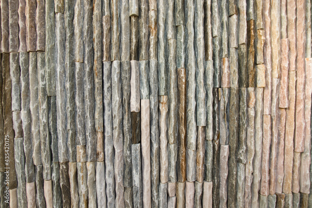 the wall is made of marble tiles