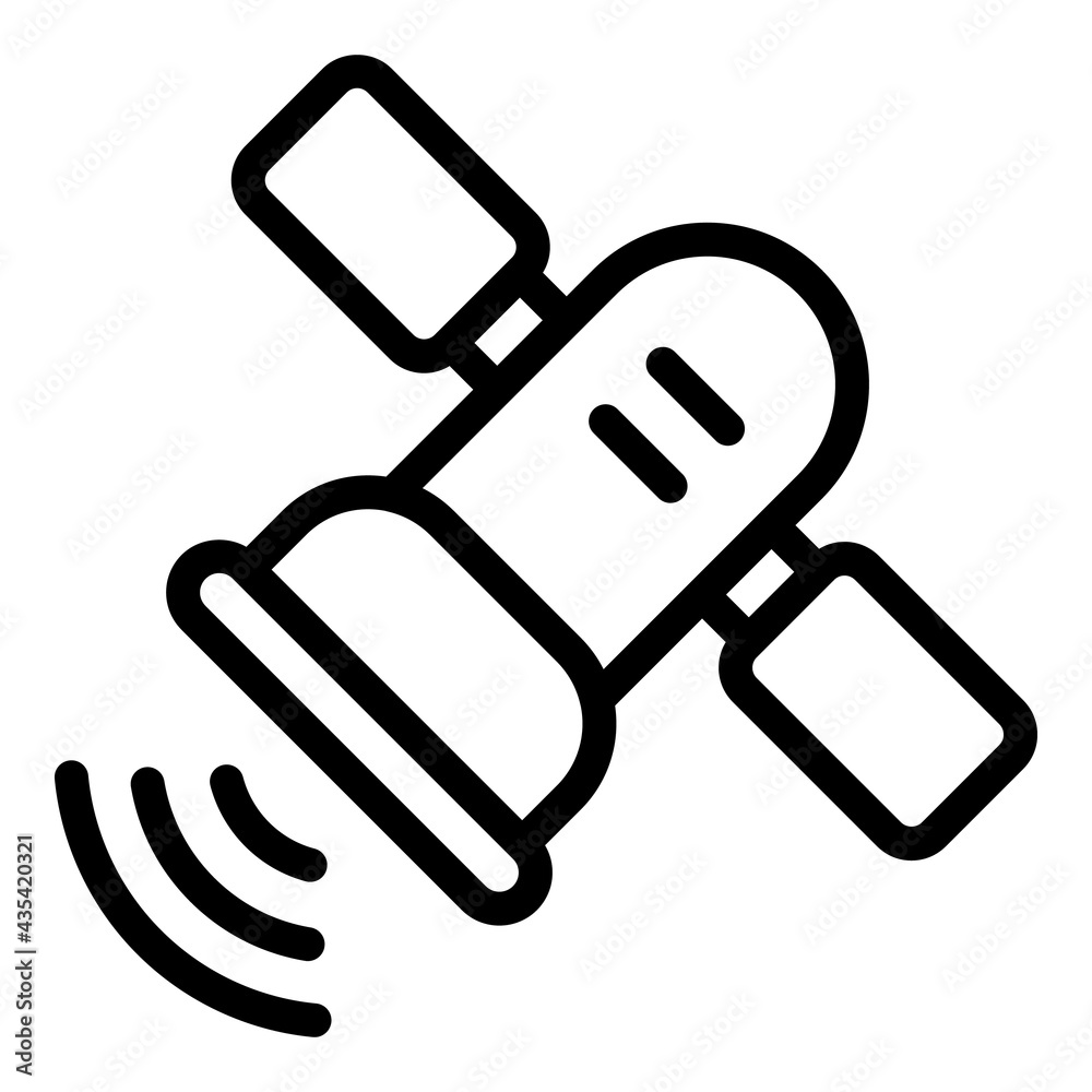 Satellite icon. Outline Satellite vector icon for web design isolated on white background Satellite icon. Outline Satellite vector icon for web design isolated on white background