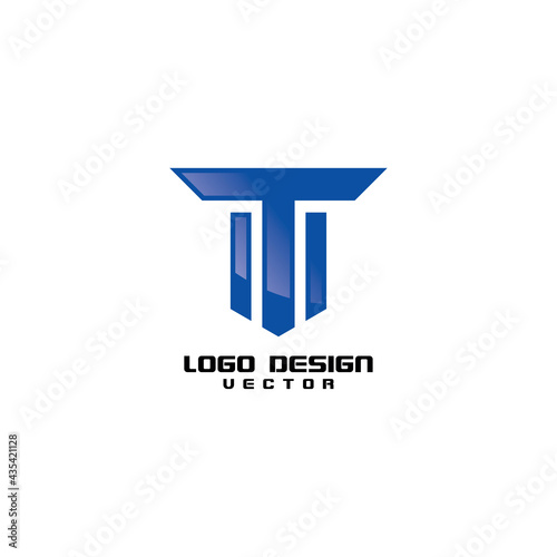 T Logo Design Vector