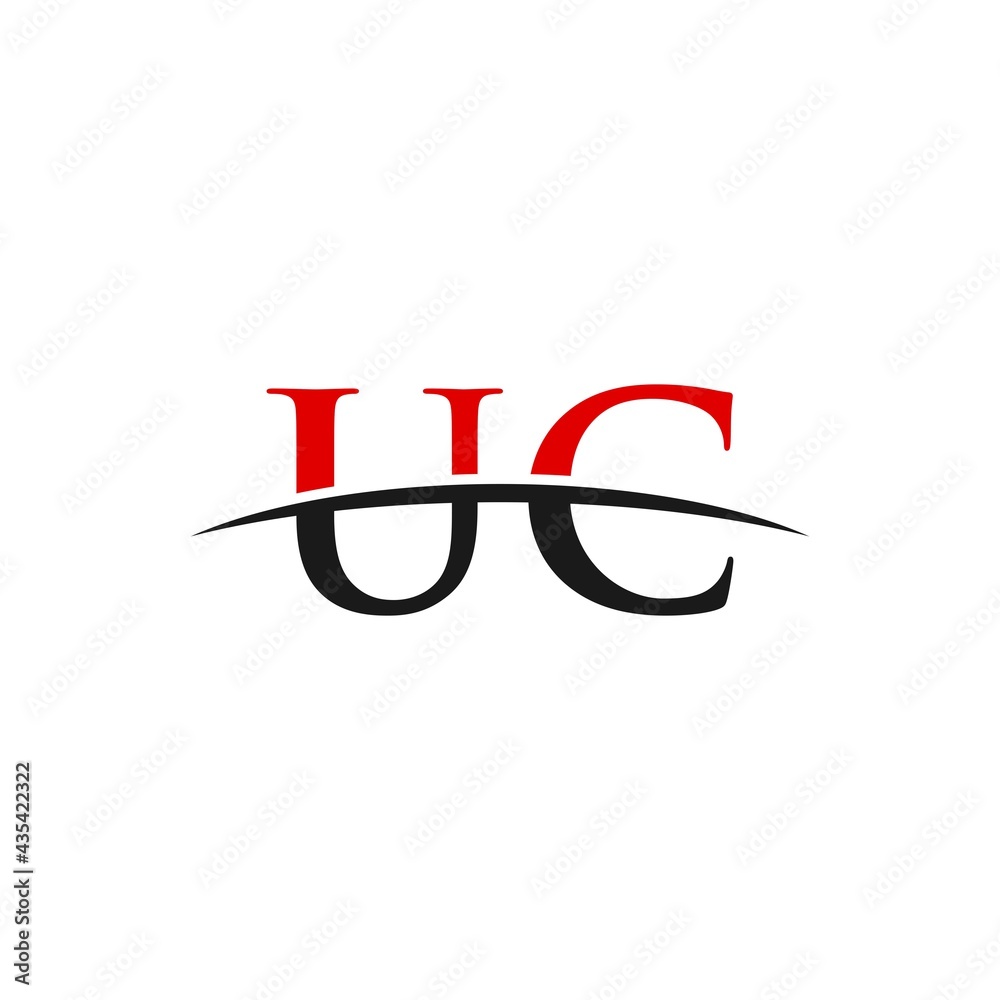 UC initial swoosh horizon, letter logo designs vector UC initial swoosh horizon, letter logo designs vector
