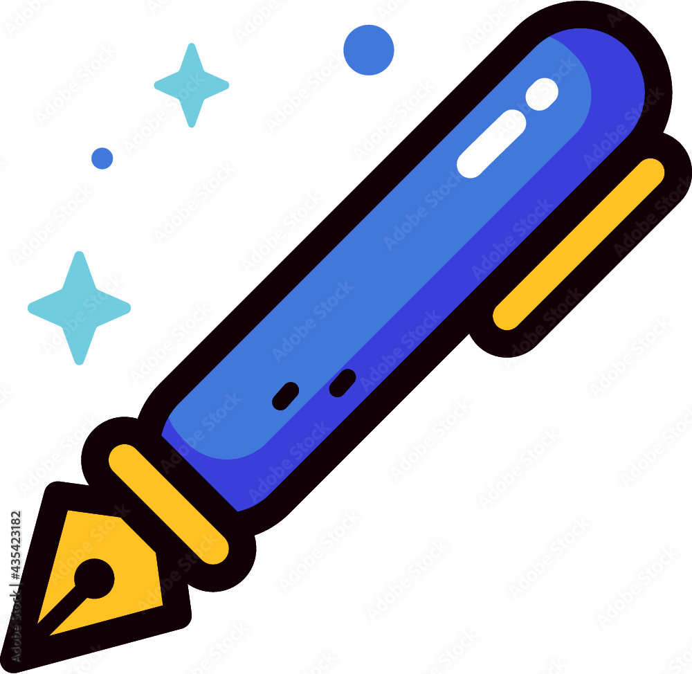 Fountain Pen Icon - Style : Lineal Color
Fountain Pen Icon - Style : Lineal Color