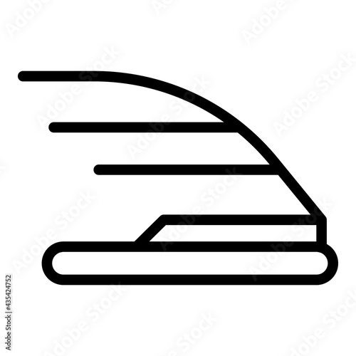 High speed power train icon. Outline High speed power train vector icon for web design isolated on white background