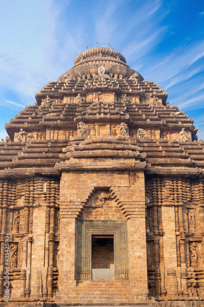 Close up View of 13th CE ancient Sun Temple,Konark, Odisha, India