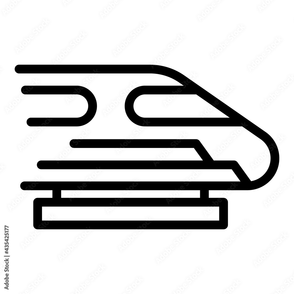 Cargo fast train icon. Outline Cargo fast train vector icon for web design isolated on white background Cargo fast train icon. Outline Cargo fast train vector icon for web design isolated on white background